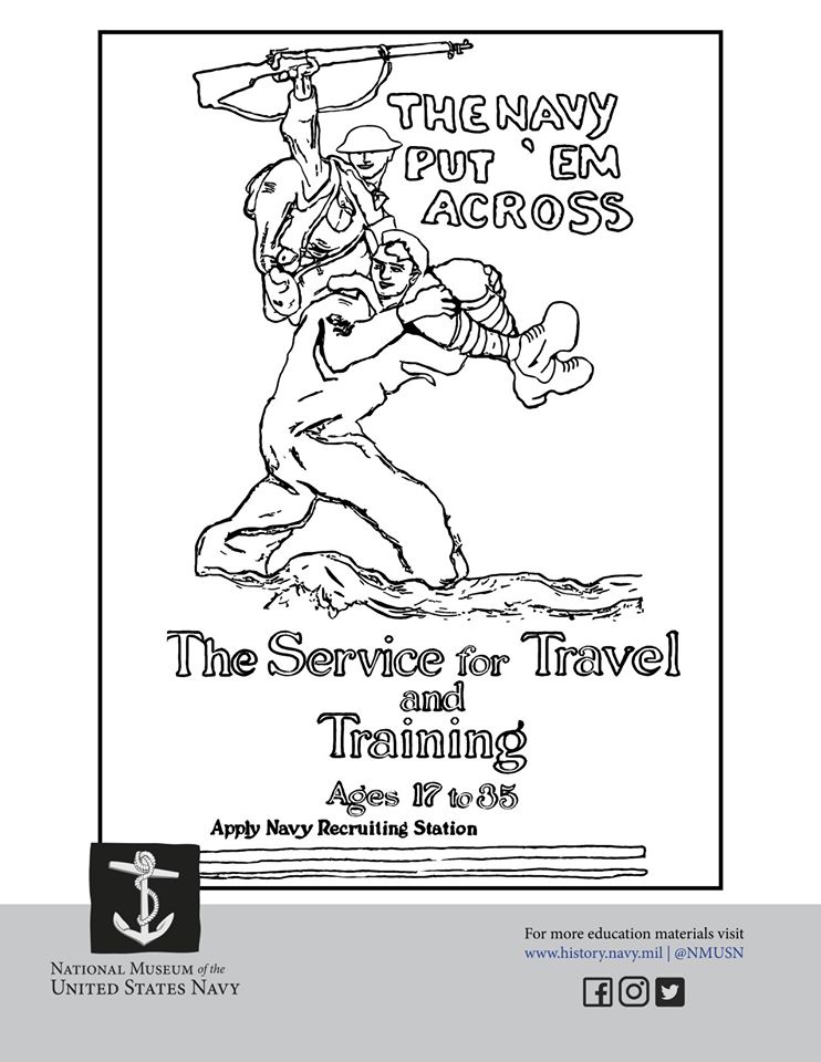 National Museum of the United States Navy coloring sheet 