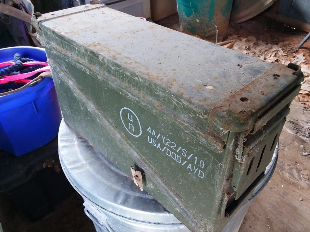 Beat up ammo can