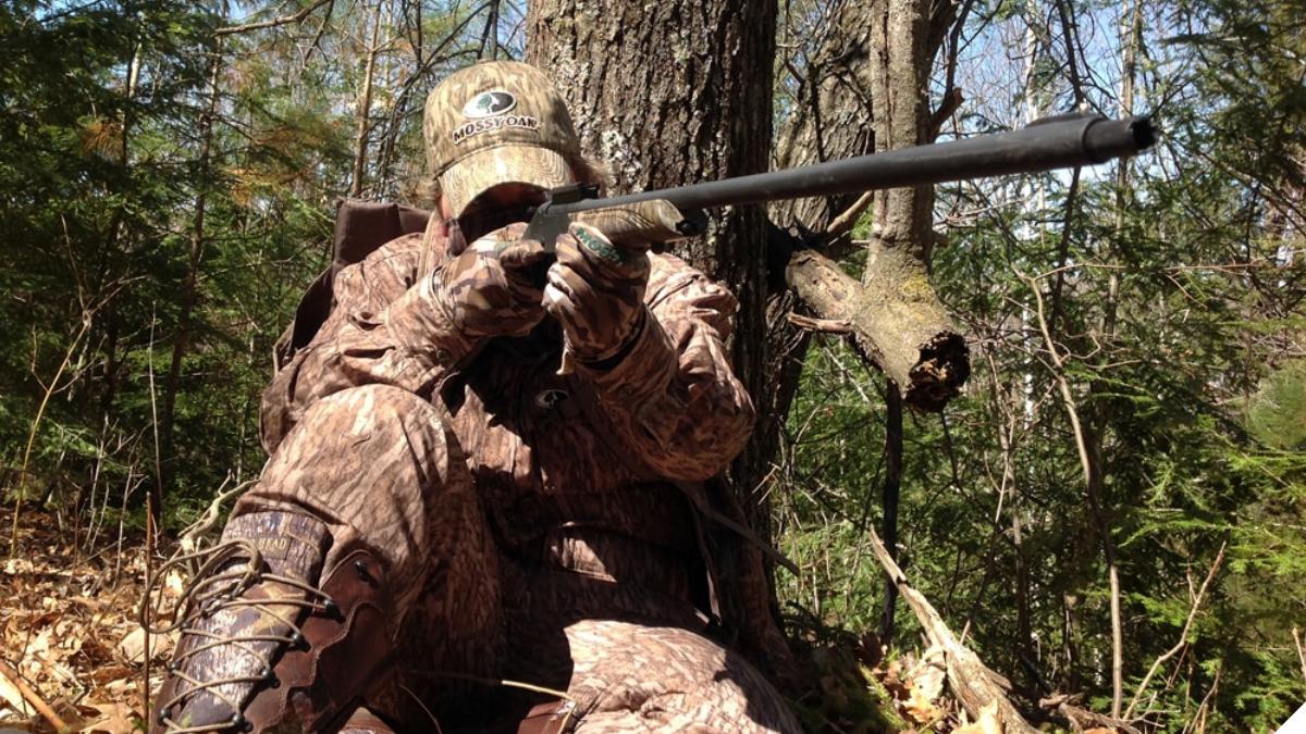 The Stevens-by-Savage 301 Turkey single shot wears a 26” carbon steel barrel that is topped with an extended extra-full turkey choke, all optimized for the Federal Premium TSS 410 specialty turkey loads. (Photo: Kristin Alberts/Guns.com)