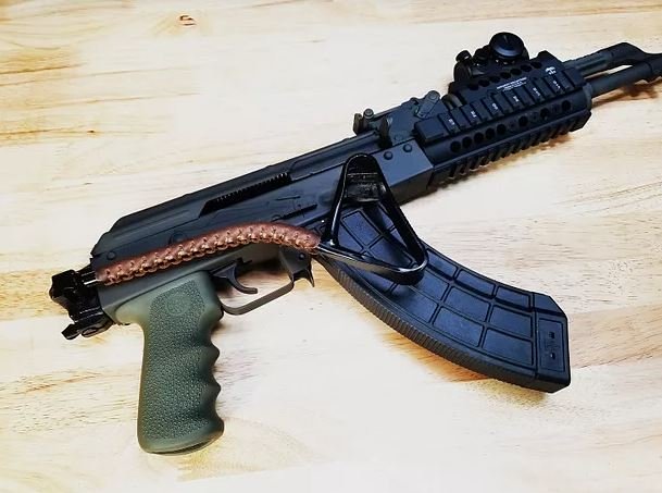 D4 Guns Leather AK-47 folding stock