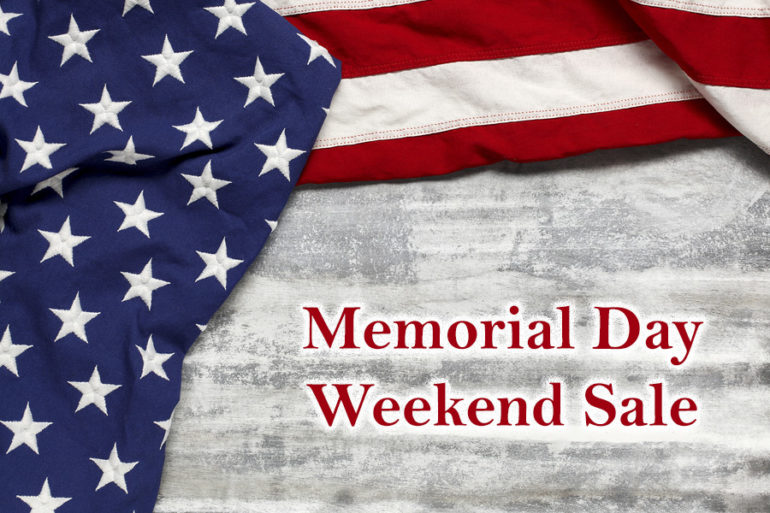 Memorial day weekend sale