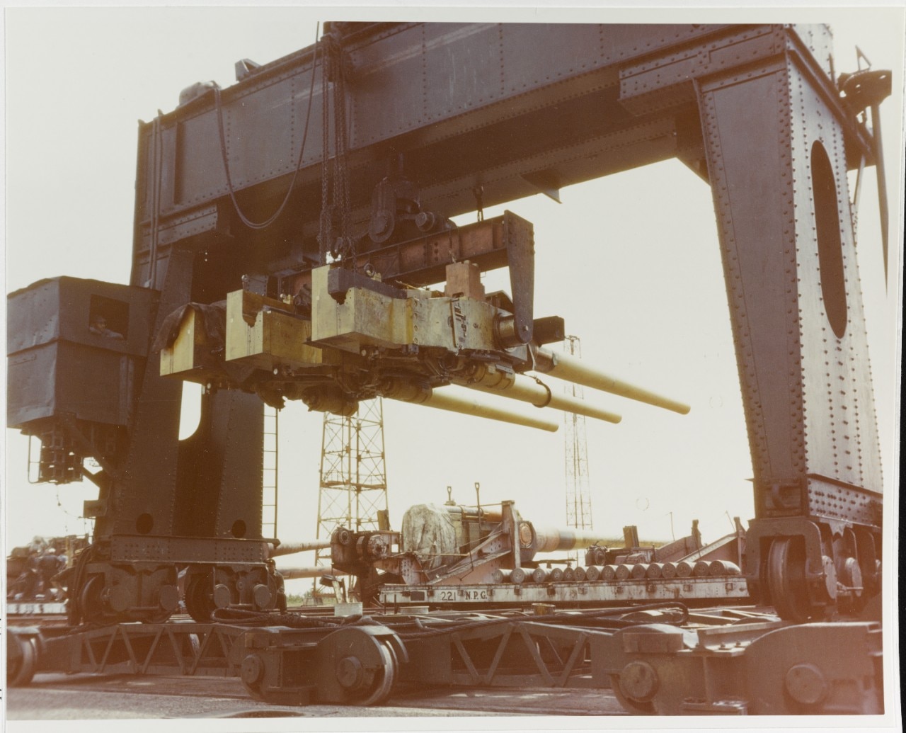 6in triple mounted guns, destined for one of the navy's new light cruisers, Dahlgren proving ground 80-G-K-13603