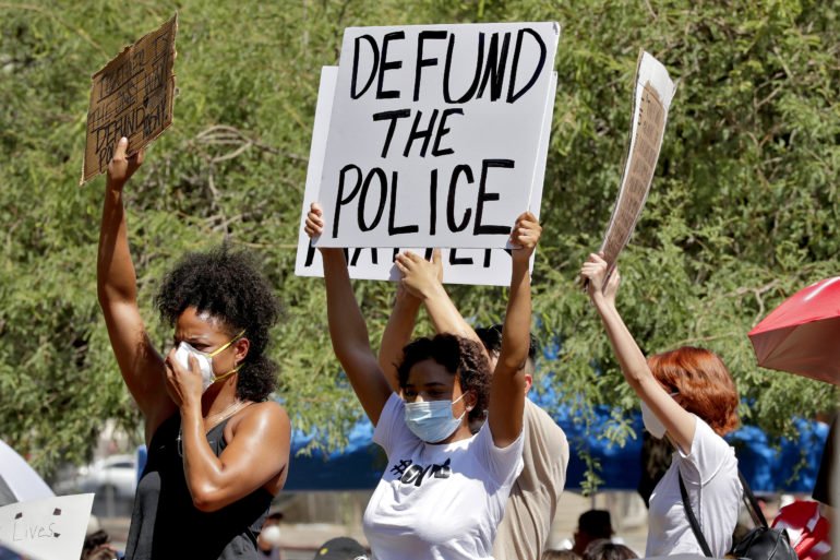 defund the police protest