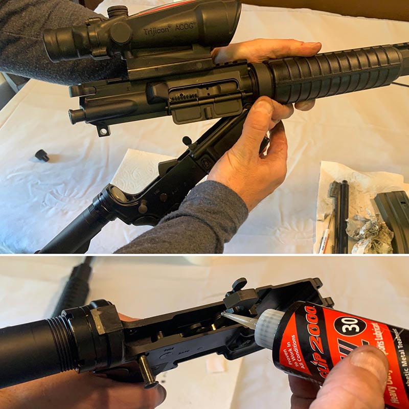 AR-15 cleaning