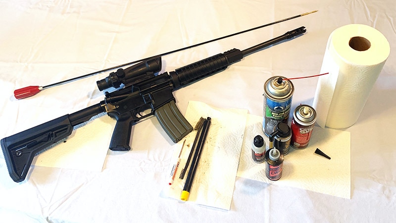 AR-15 cleaning