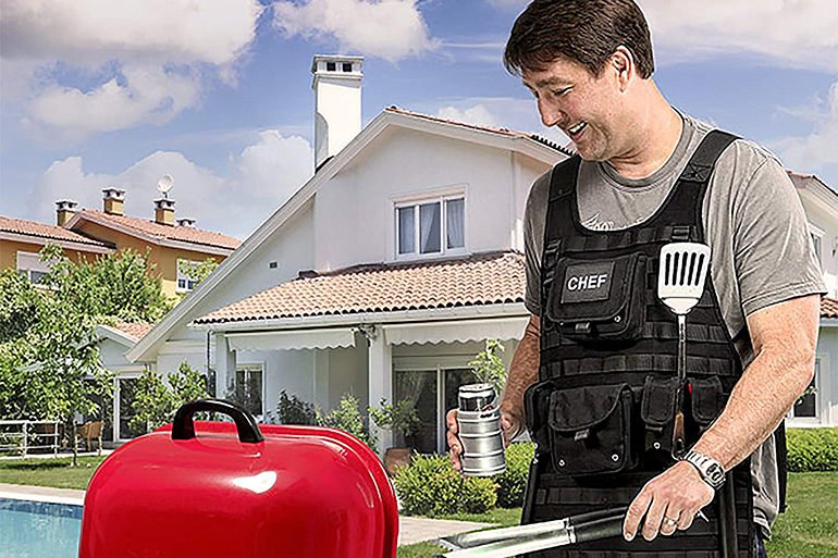 tactical molle apron bbq