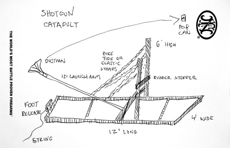 Homemade Catapult to Throw Cans for Shotgun Family Fun