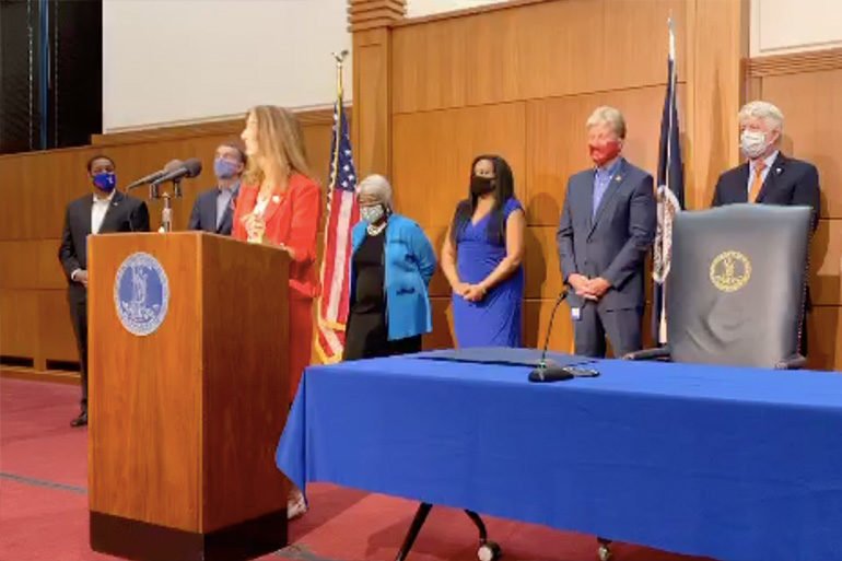 ralph northam gun control ceremony