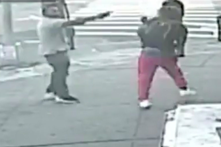 new york street shooting video