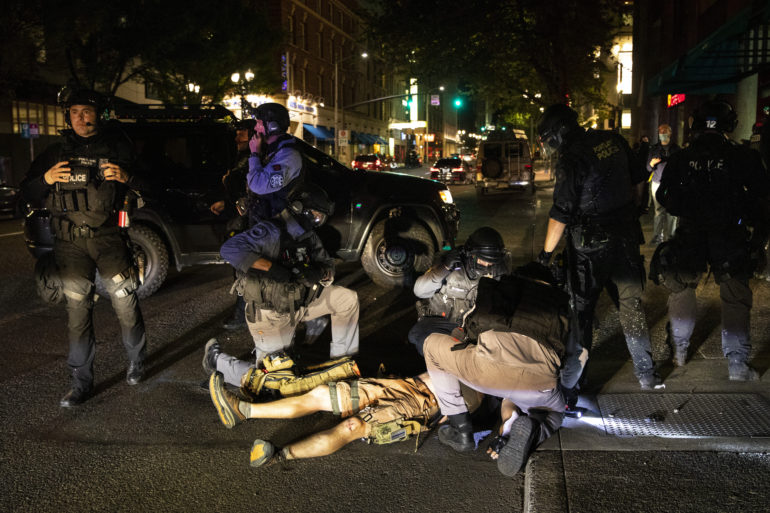 Portland shooting antifa trump rally