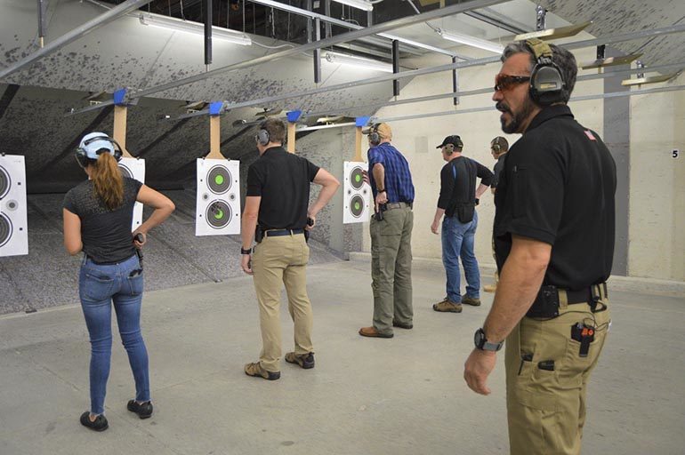 Jeff Gonzales training range at Austin