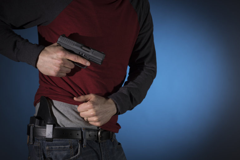 Concealed carry IWB holster