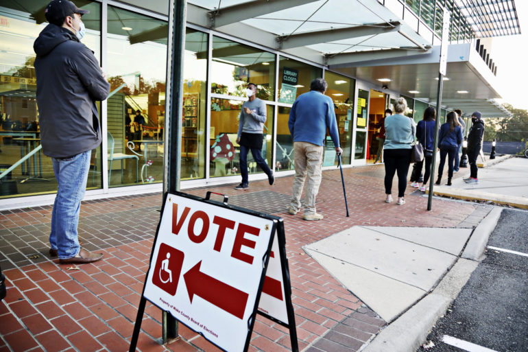 North Carolina polling place vote