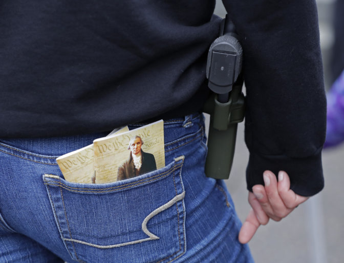 woman gun open carry constitution