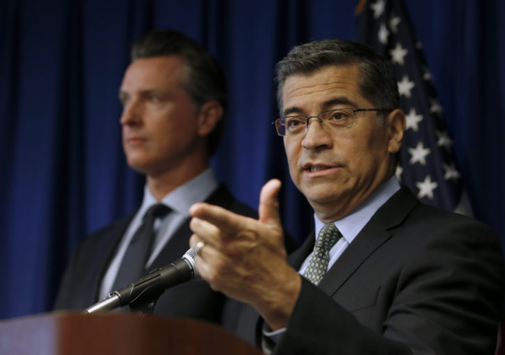 Gavin Newsom, Xavier Becerra gun control