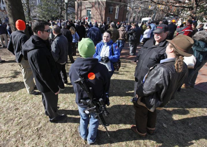 Open carry gun rights protest