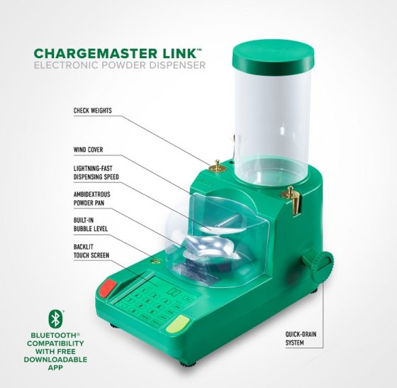 RCBS BlueTooth Enabled ChargeMaster Link Powder Dispenser Means Hands-Free Loading