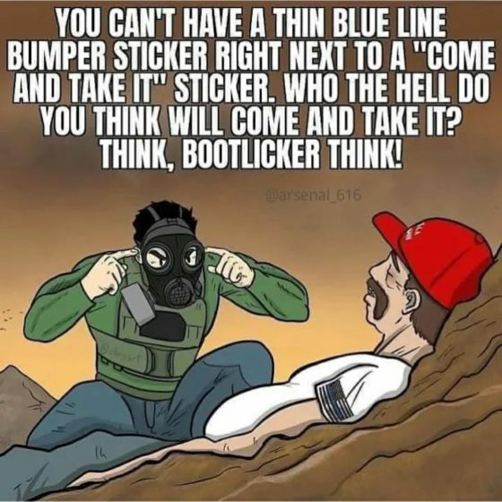 Gun Meme of the Day: Thin Blue Line Edition