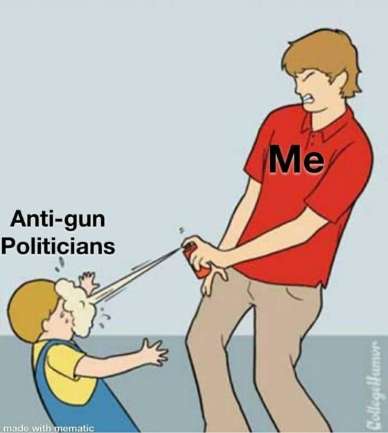 Gun Meme of the Day: Anti-Gun Politician Spray Edition