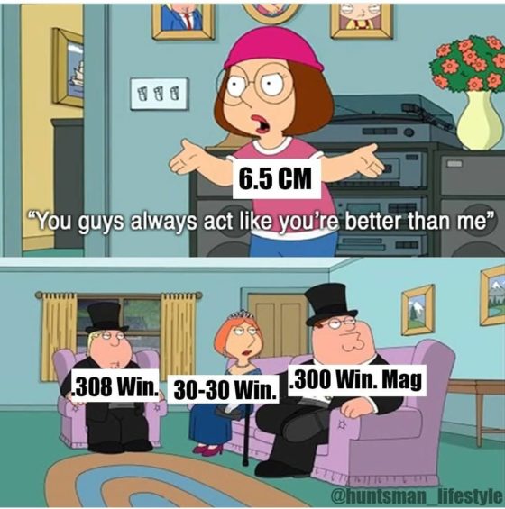 Gun Meme of the Day: Family Guy Caliber Edition