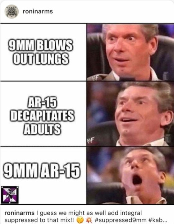 Gun Meme of the Day: 9mm AR-15s Edition