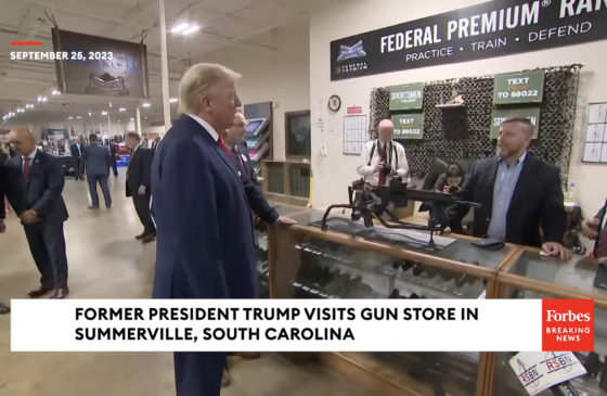 Trump Visits Palmetto State Armory Store While Campaigning in South Carolina