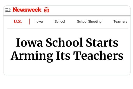 Iowa School Starts Arming Its Teachers